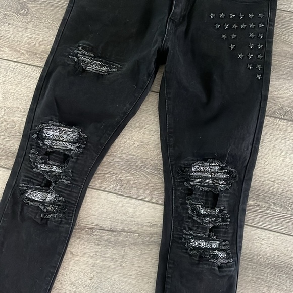 Waimea Black Wash Denim Skinny Stretch Fit Jeans 30 - Picture 3 of 8